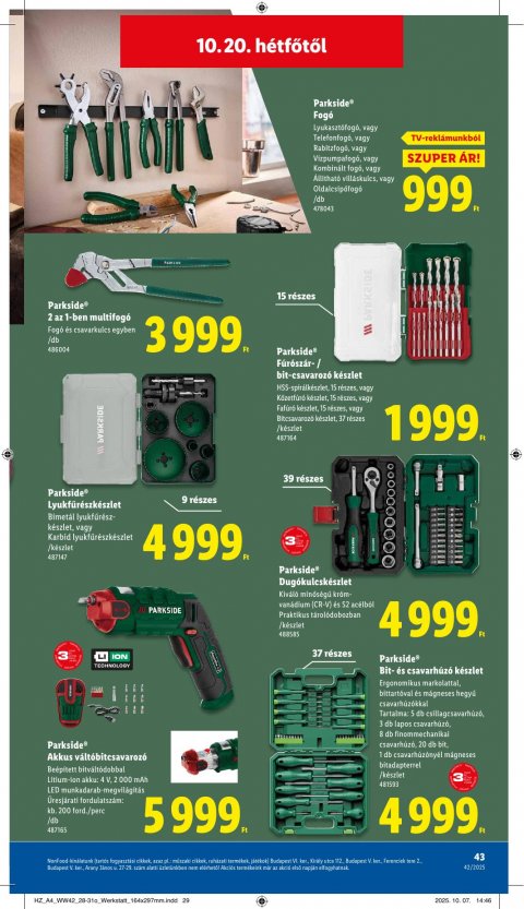 LIDL akciós újság