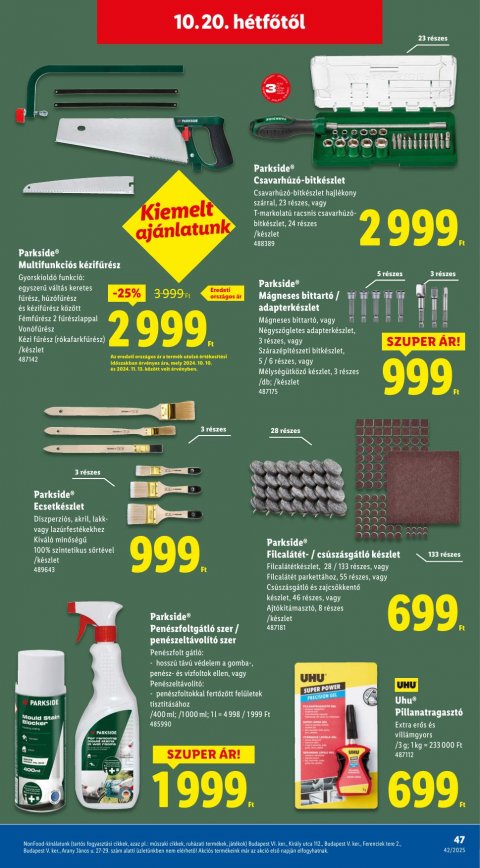 LIDL akciós újság