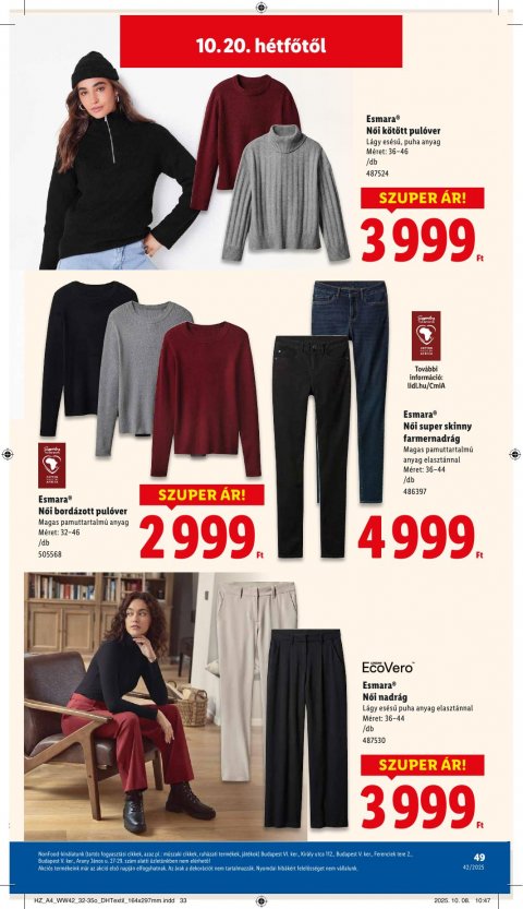 LIDL akciós újság