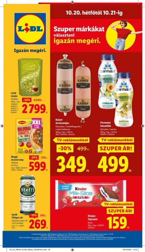 LIDL akciós újság