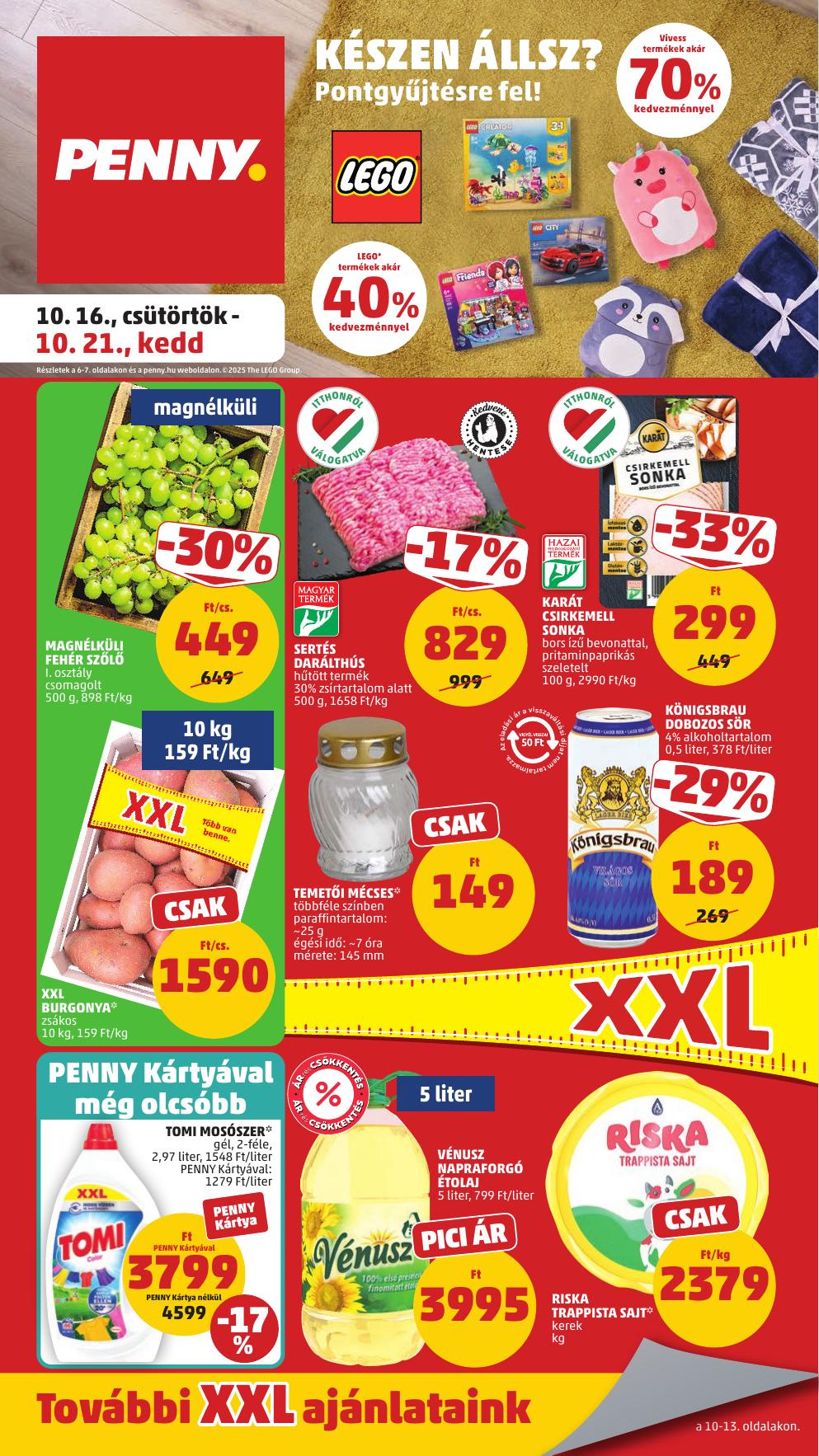 PENNY akciós újság od 16. 10. 2025 do 21. 10. 2025