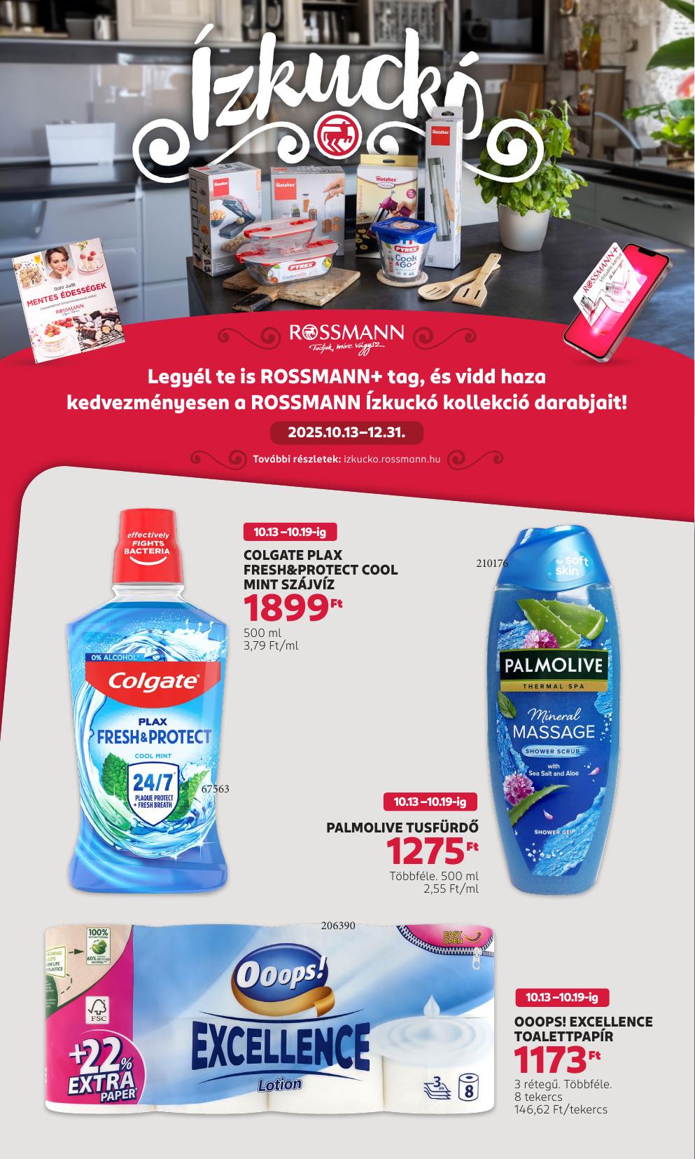 ROSSMANN akciós újság od 13. 10. 2025 do 19. 10. 2025