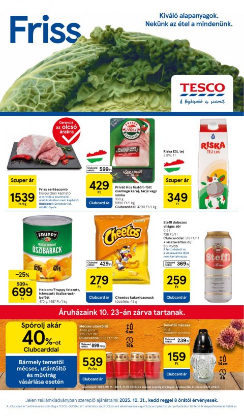 TESCO Hipermarket akciós újság od 21. 10. 2025 do 29. 10. 2025