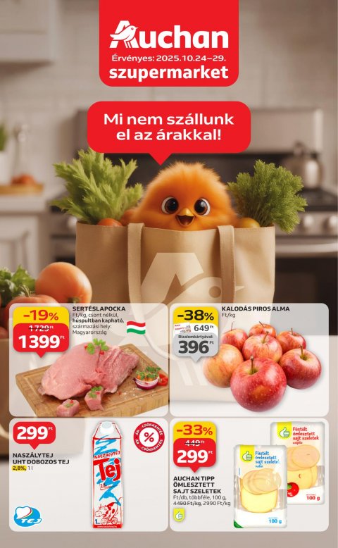 AUCHAN Szupermarket akciós újság od 23. 10. 2025 do 29. 10. 2025