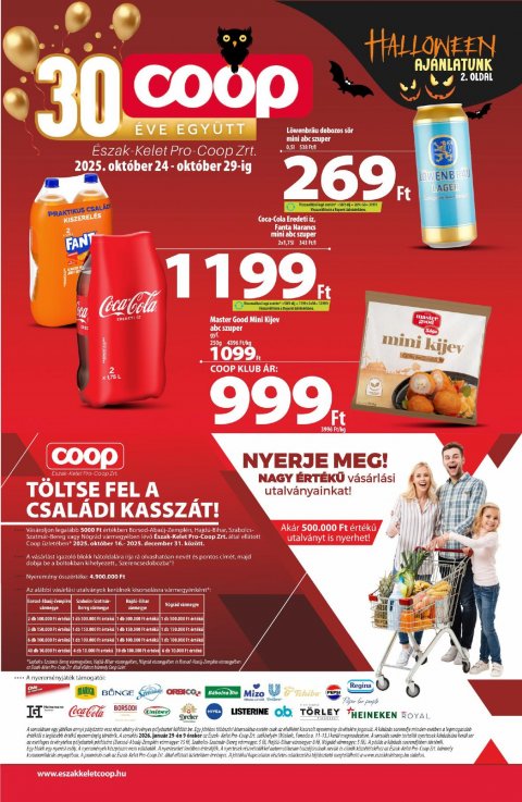 COOP Észak-Kelet akciós újság od 24. 10. 2025 do 29. 10. 2025