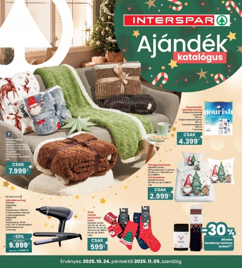INTERSPAR Ajándék akciós újság od 24. 10. 2025 do 5. 11. 2025