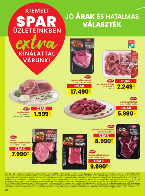 SPAR Extra akciós újság od 30. 10. 2025 do 5. 11. 2025