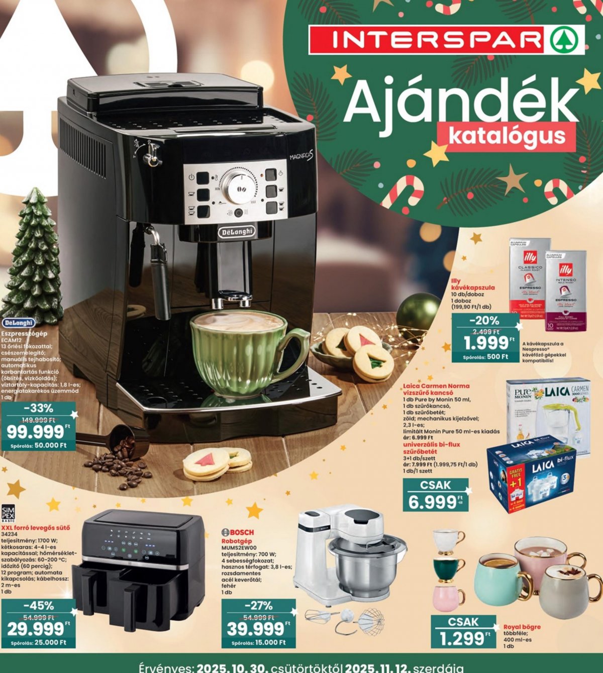INTERSPAR Ajándék katalógus akciós újság od 30. 10. 2025 do 12. 11. 2025