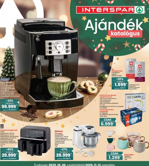 INTERSPAR Ajándék katalógus akciós újság od 30. 10. 2025 do 12. 11. 2025