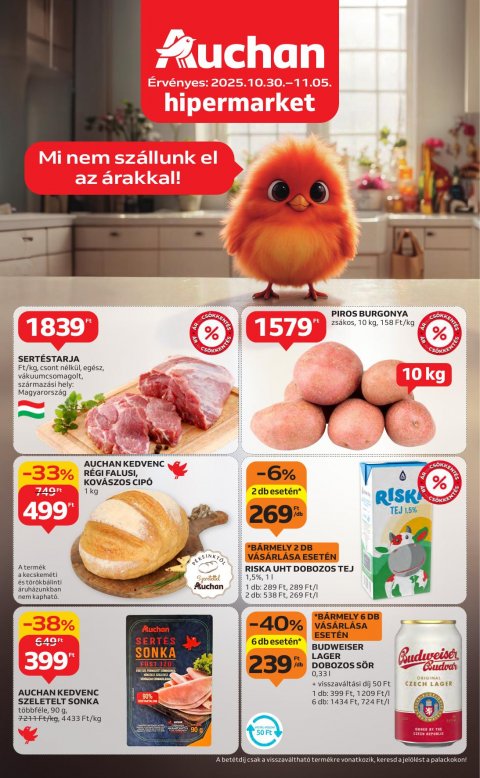 AUCHAN Hipermarket akciós újság od 30. 10. 2025 do 5. 11. 2025