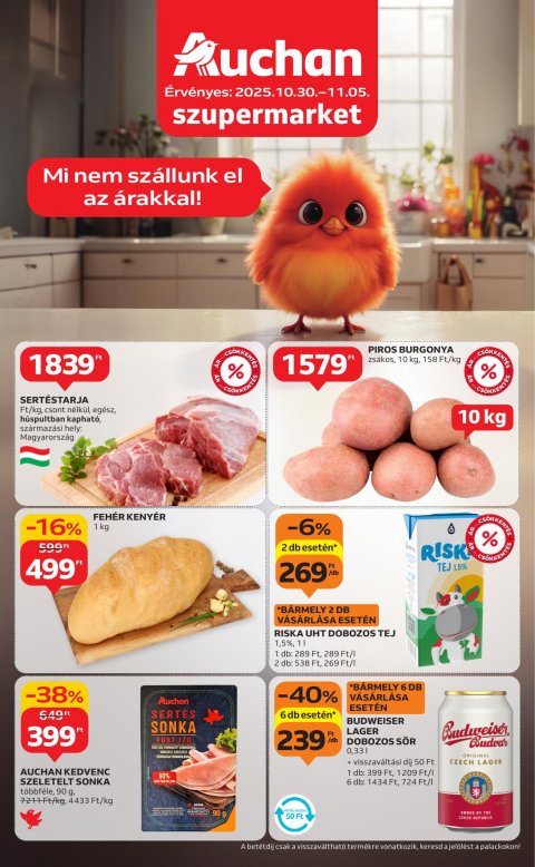 AUCHAN Szupermarket akciós újság od 30. 10. 2025 do 5. 11. 2025