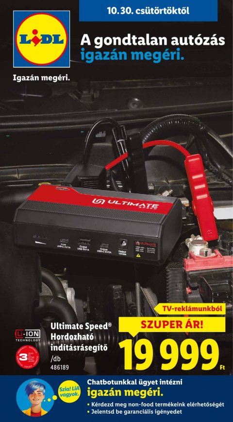 LIDL Nonfood akciós újság od 30. 10. 2025 do 30. 10. 2025