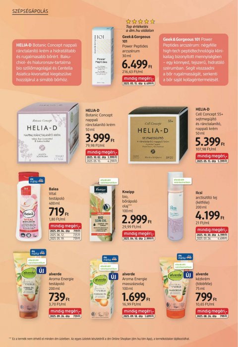 DM DROGERIE MARKT akciós újság