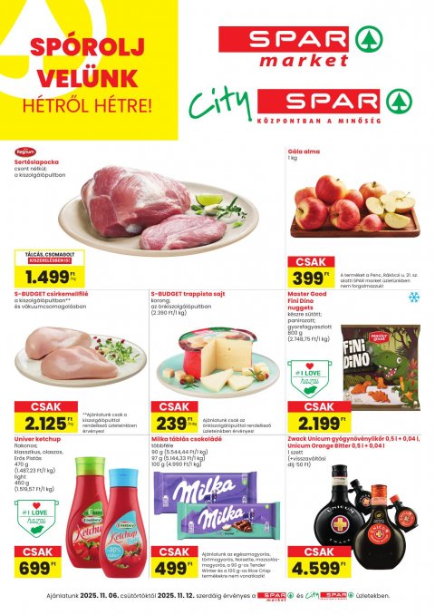 SPAR Market és City Spar akciós újság