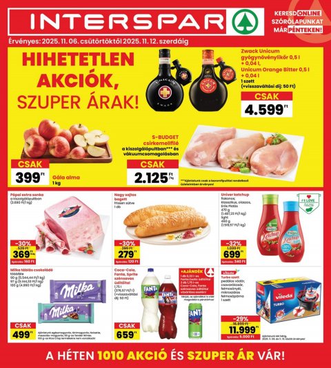 INTERSPAR akciós újság
