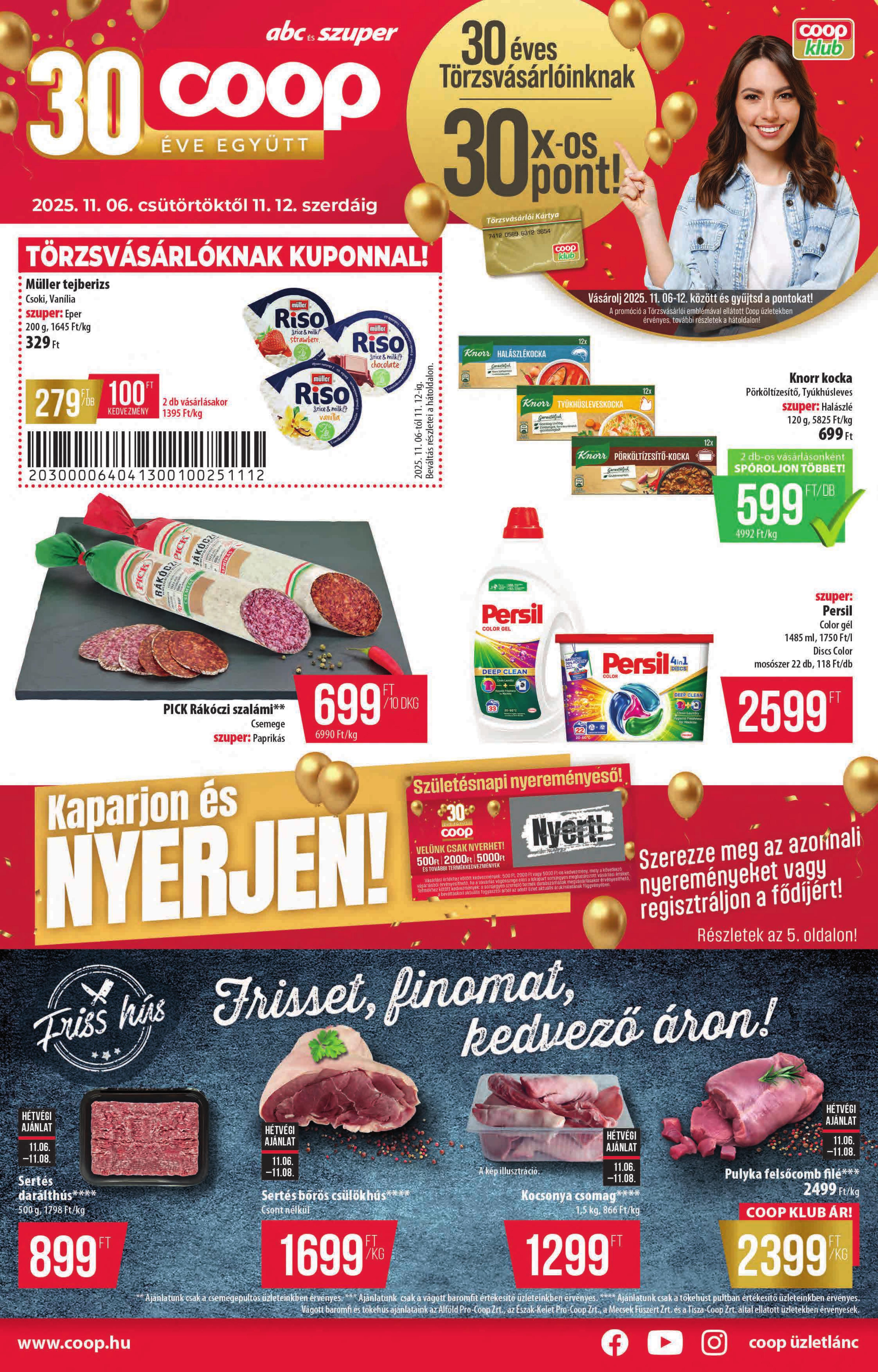 COOP országos akciós újság od 6. 11. 2025 do 12. 11. 2025