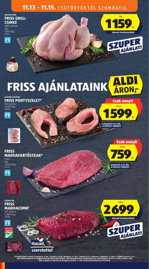 ALDI akciós újság
