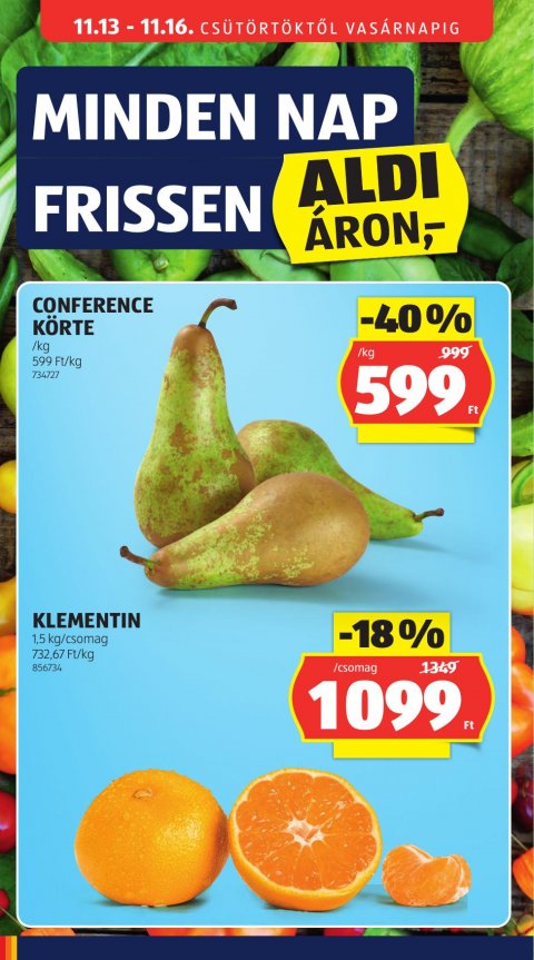ALDI akciós újság