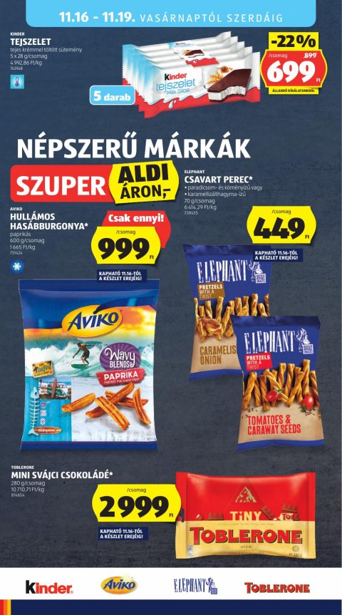 ALDI akciós újság