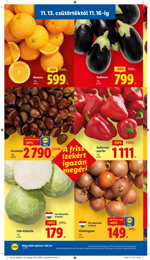 LIDL akciós újság