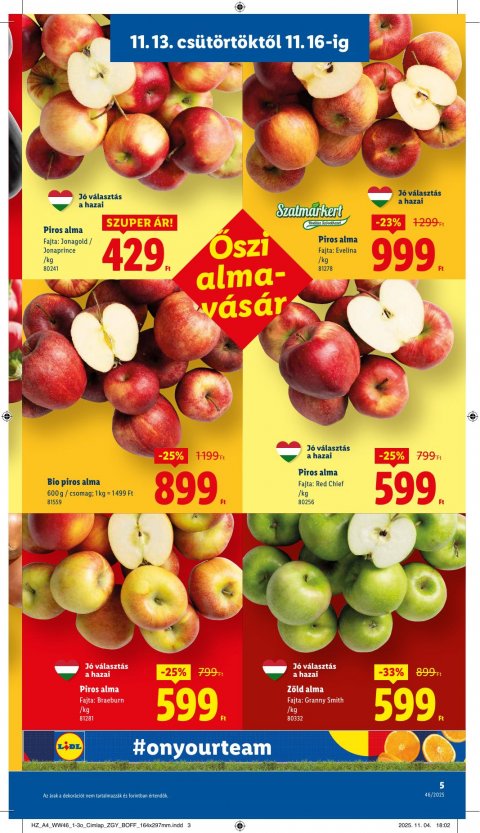 LIDL akciós újság