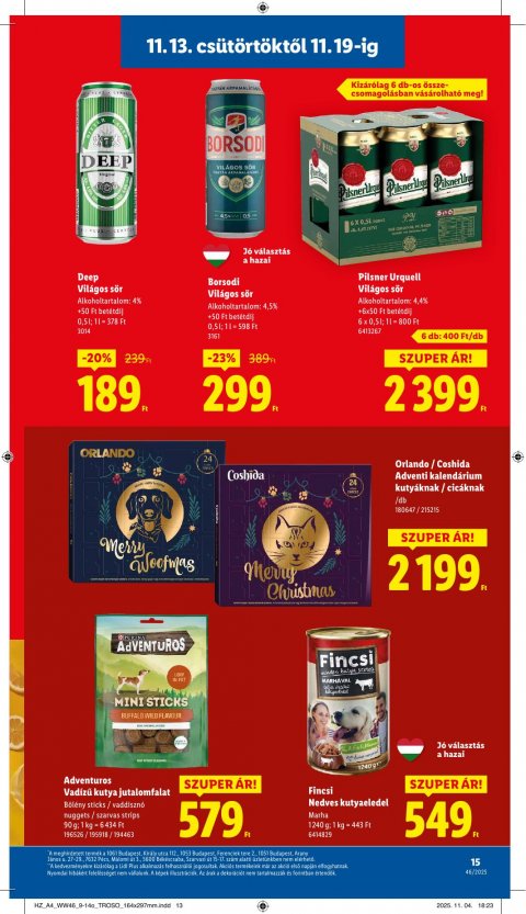 LIDL akciós újság