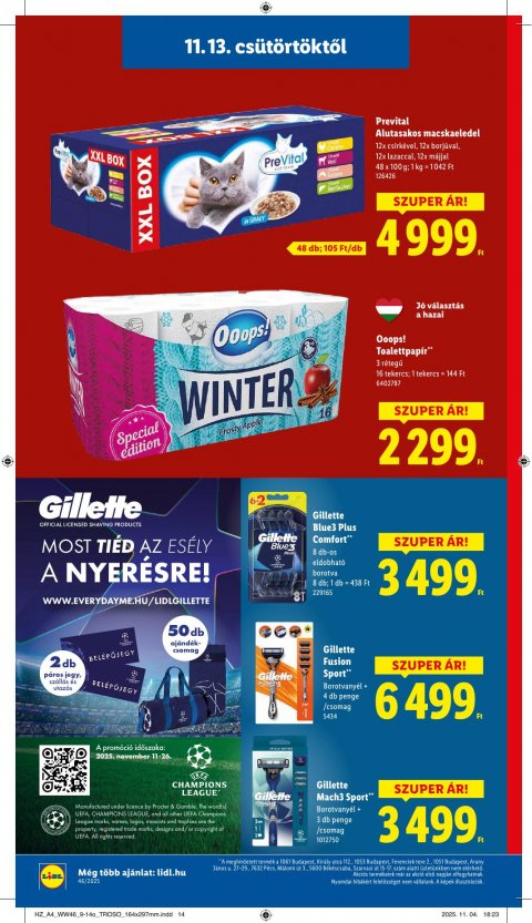 LIDL akciós újság