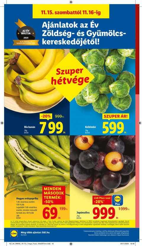 LIDL akciós újság