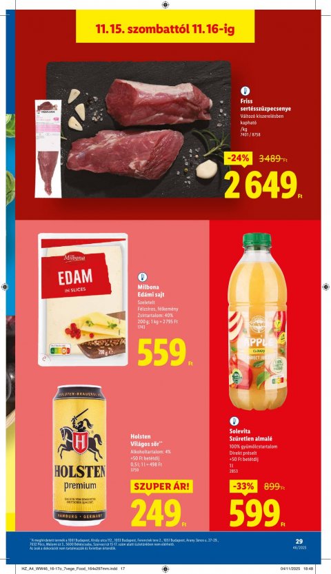 LIDL akciós újság