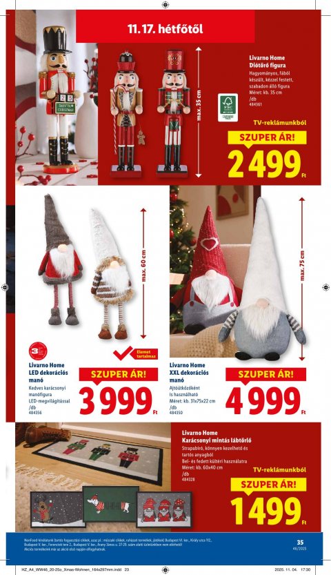 LIDL akciós újság