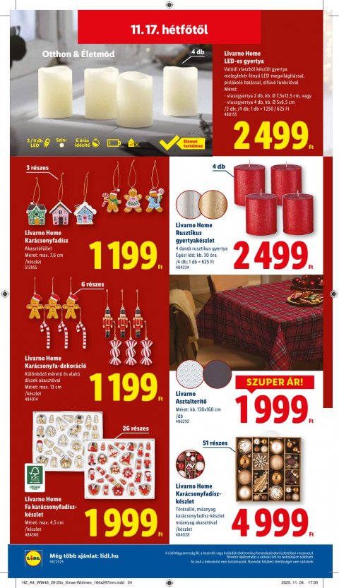 LIDL akciós újság