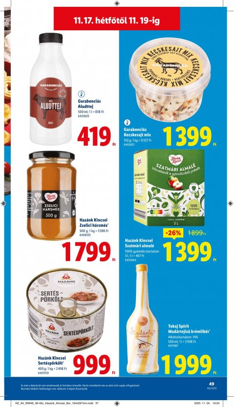 LIDL akciós újság