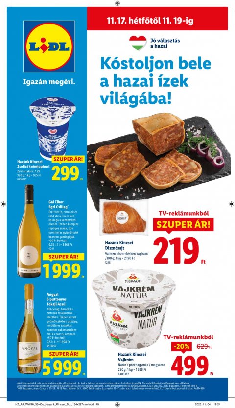 LIDL akciós újság