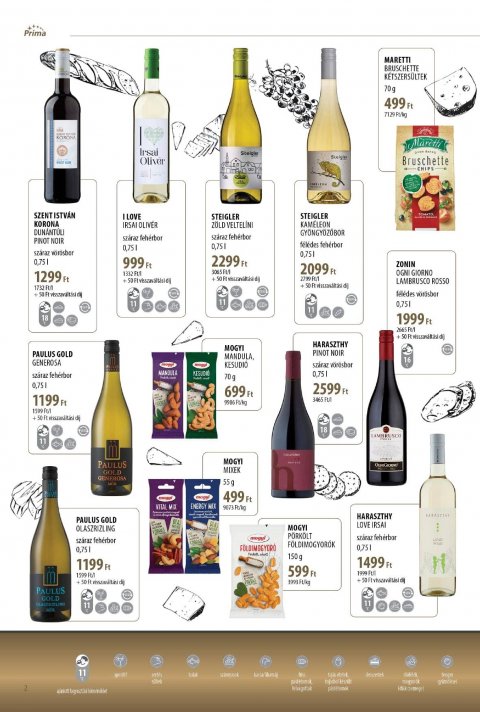 CBA Príma Borkatalógus akciós újság