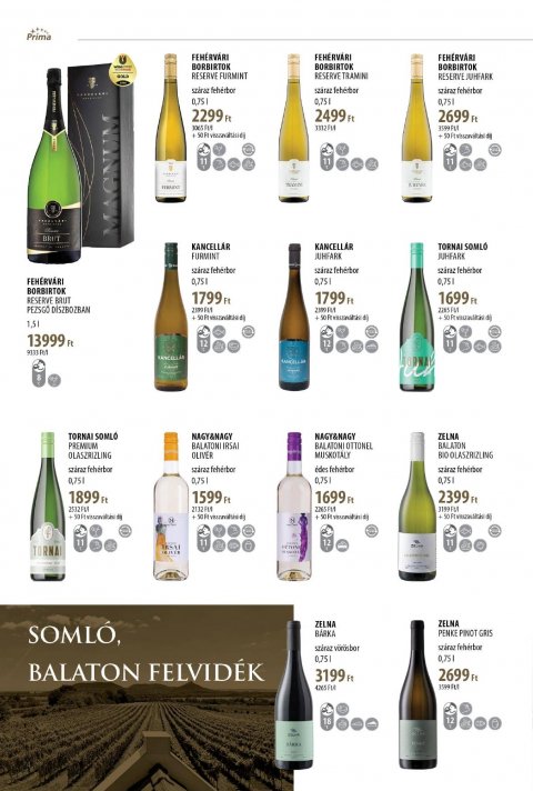 CBA Príma Borkatalógus akciós újság