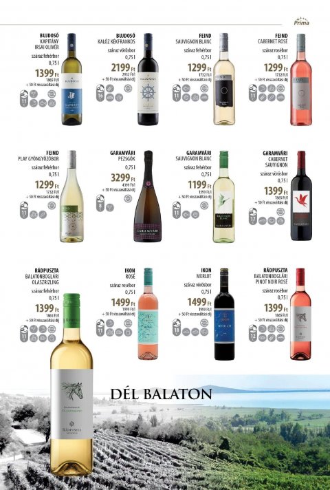 CBA Príma Borkatalógus akciós újság