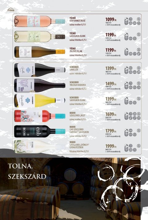 CBA Príma Borkatalógus akciós újság