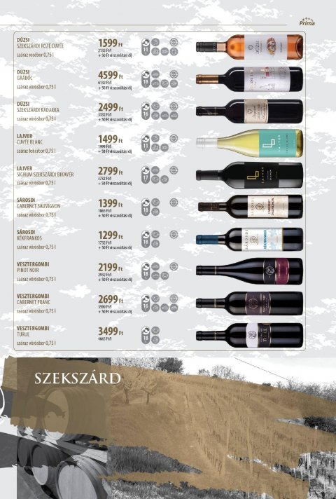 CBA Príma Borkatalógus akciós újság
