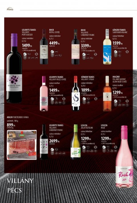 CBA Príma Borkatalógus akciós újság