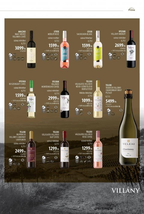 CBA Príma Borkatalógus akciós újság