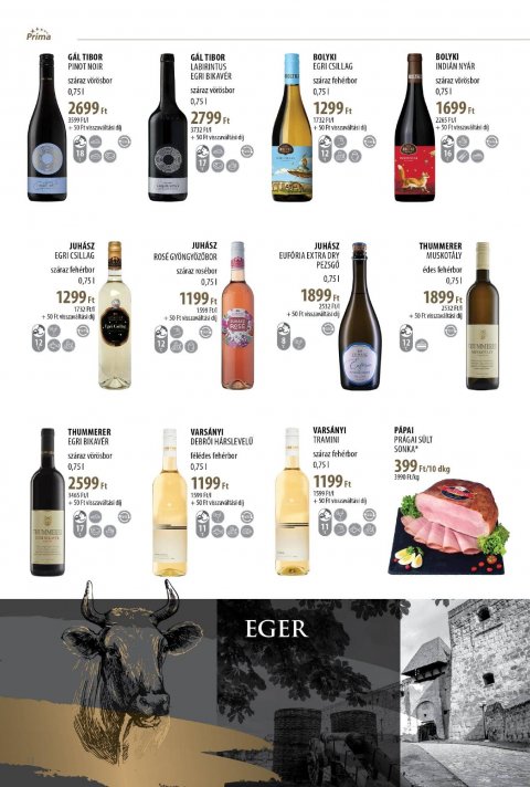 CBA Príma Borkatalógus akciós újság
