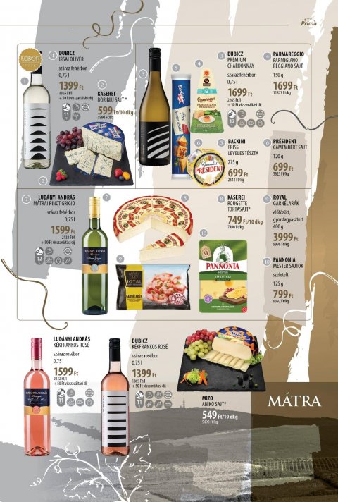 CBA Príma Borkatalógus akciós újság