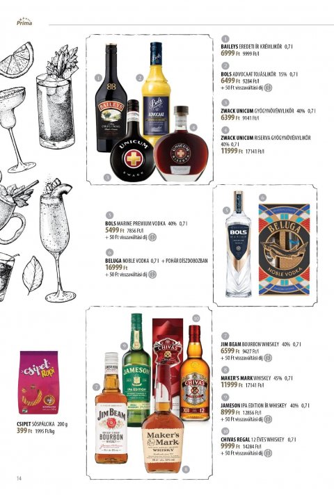 CBA Príma Borkatalógus akciós újság