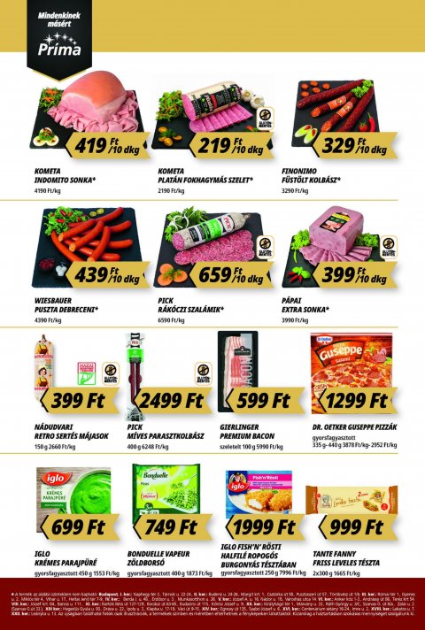 CBA Prima akciós újság