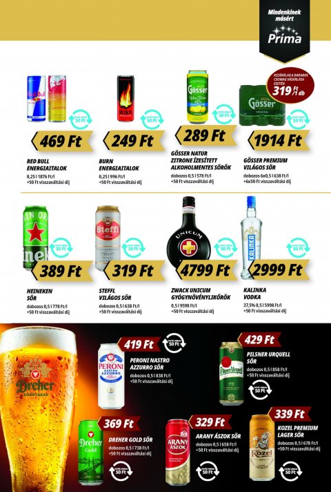 CBA Prima akciós újság