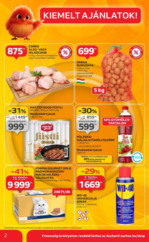 AUCHAN Szupermarket akciós újság