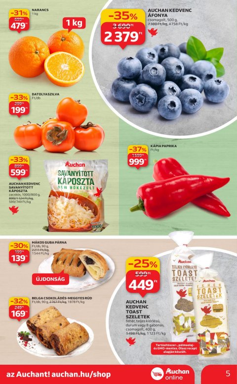AUCHAN Szupermarket akciós újság