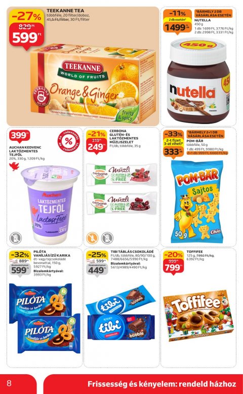 AUCHAN Szupermarket akciós újság