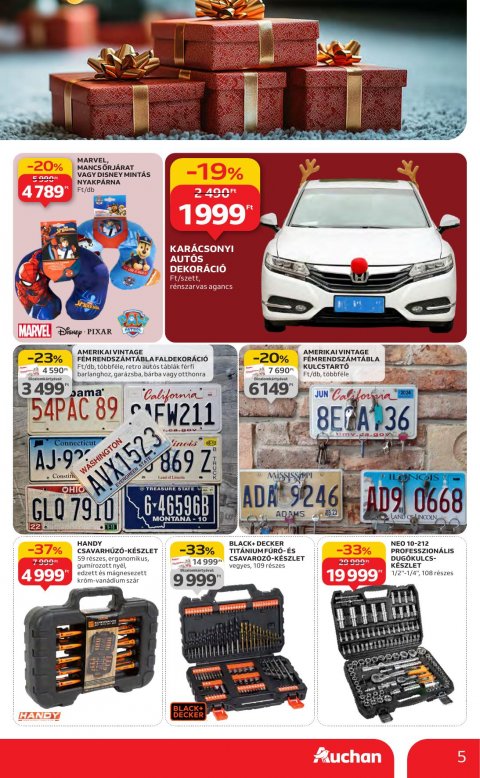 AUCHAN Hipermarket Karácsonyi akciós újság