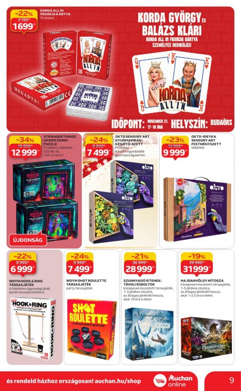 AUCHAN Hipermarket Karácsonyi akciós újság
